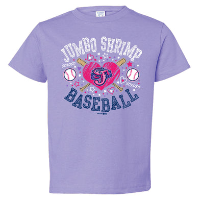 Jacksonville Jumbo Shrimp Bimm Ridder Lavender Greta Toddler Tee