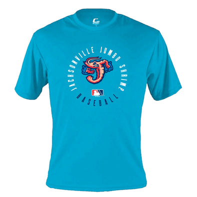 Jacksonville Jumbo Shrimp Bimm Ridder Youth Electric Blue Performance Tee