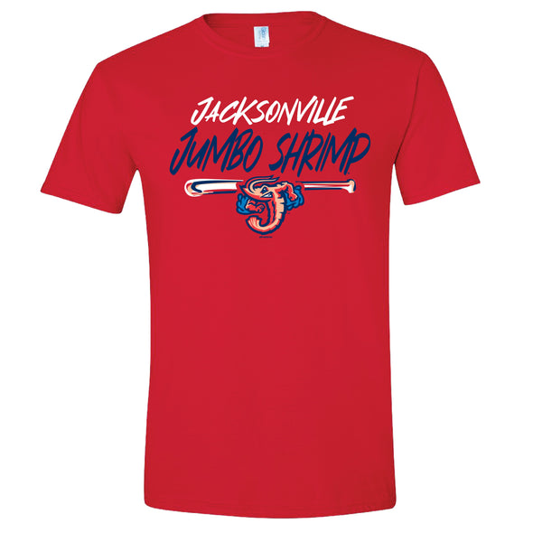 Jacksonville Jumbo Shrimp Bimm Ridder Red Youth Softstyle Tee