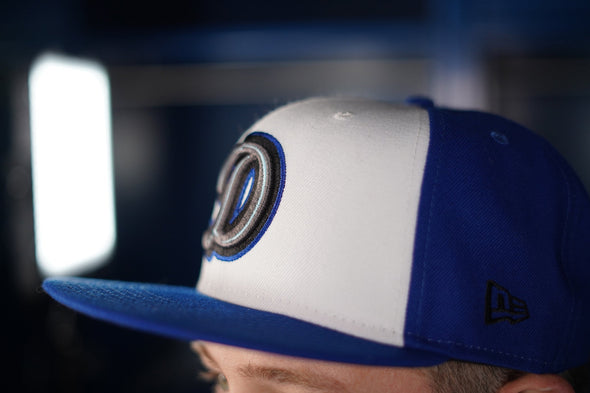 Drillers Alternate "D" 59Fifty White/Royal