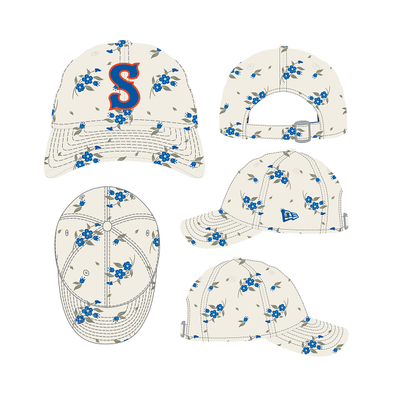 Syracuse Mets New Era White Bloom Youth Adj. Cap