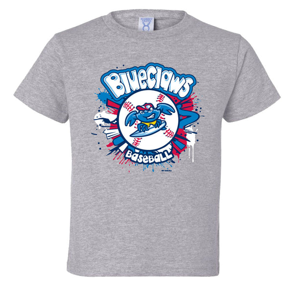 Jersey Shore BlueClaws Surfing Crab Toddler Tee