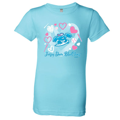 Jersey Shore BlueClaws Youth Girls T-Shirt Cancun Surfing Crab