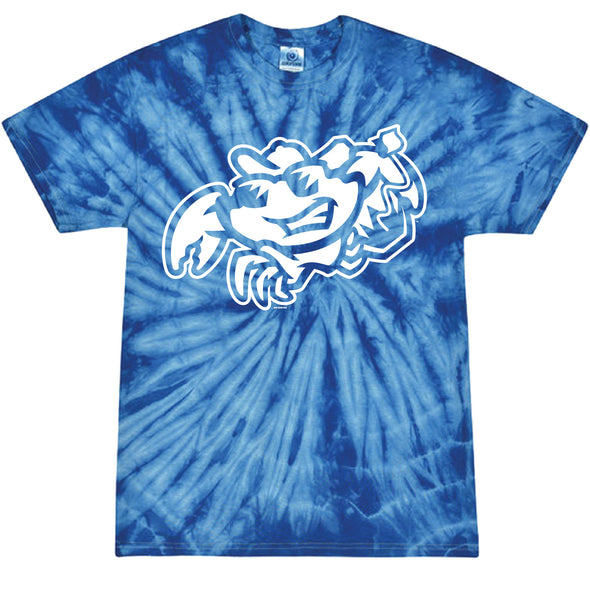 Jersey Shore BlueClaws Boogie Board Crab Blue Tie Dye T-Shirt