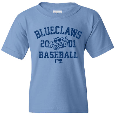Jersey Shore BlueClaws Youth BackBow Boarding Crab T-Shirt