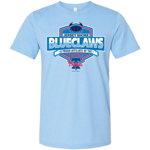 Jersey Shore BlueClaws Phillies Affiliate Crab Emblem T-Shirt