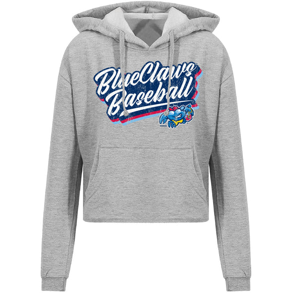 Jersey Shore BlueClaws Bimm Ridder Ladies Cropped Hoodie