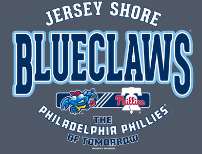 Jersey Shore BlueClaws Phillies Affiliate Heathered Navy T-Shirt