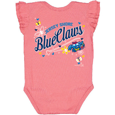 Jersey Shore BlueClaws Flutter Sleeve Onesie