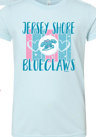 Jersey Shore BlueClaws Youth Trivium Surfing Crab T-Shirt