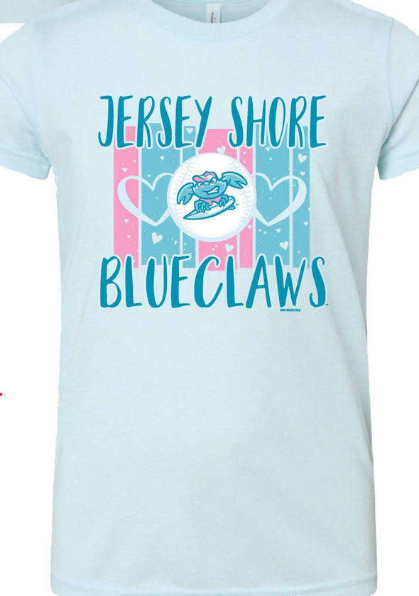 Jersey Shore BlueClaws Youth Trivium Surfing Crab T-Shirt