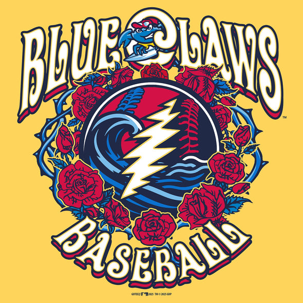Jersey Shore BlueClaws 2025 Grateful Dead Night Tee