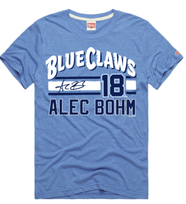 Jersey Shore BlueClaws Homage Alec Bohm T-Shirt