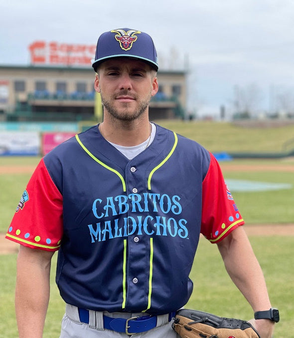 South Bend Cubs Official Game Worn Cabritos Maldichos Theme Night Jersey