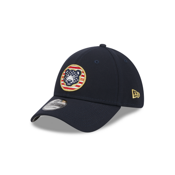 South Bend Cubs New Era 39Thirty Stretch Fit Retired 2023 Replica Stars & Stripes Cap