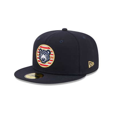 South Bend Cubs New Era 59Fifty Fitted Authentic On Field Stars & Stripes Cap