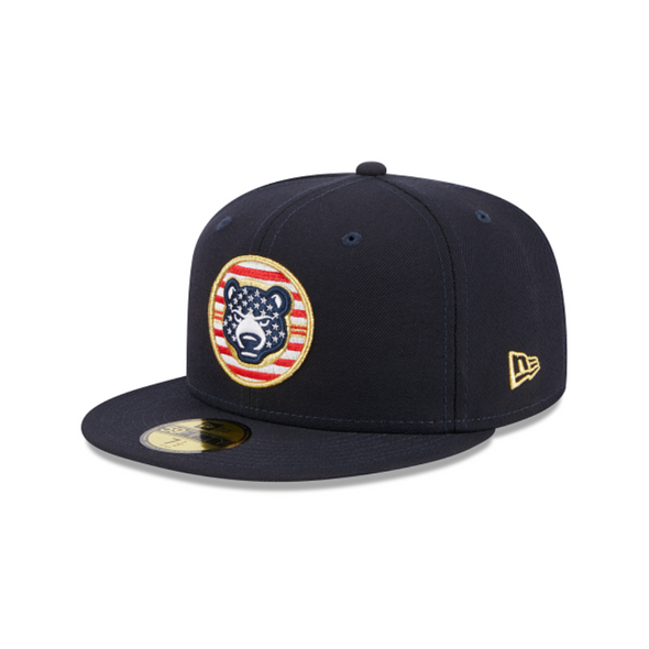 South Bend Cubs New Era 59Fifty Authentic On Field Stars and Stripes Fitted Cap