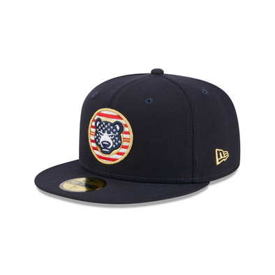 South Bend Cubs New Era 59Fifty Fitted Retired 2023 On Field Stars & Stripes Cap