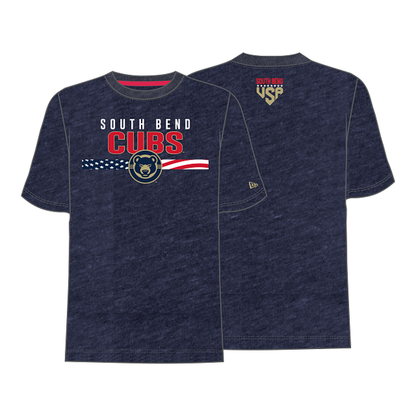 New Era South Bend Cubs Men's Stars & Stripes Tee