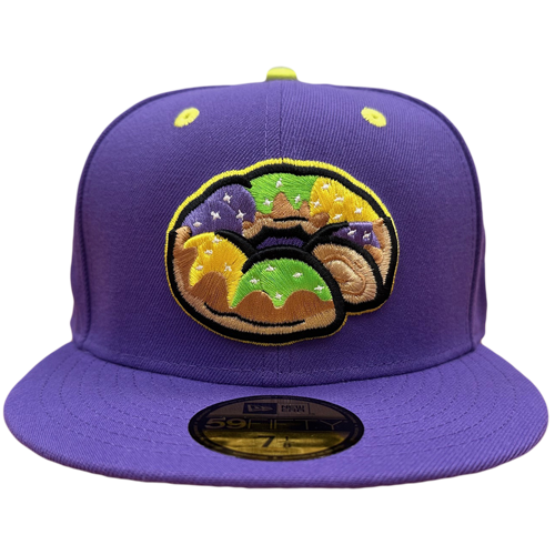 Biloxi King Cakes 59FIFTY Fitted Cap (All Purple)