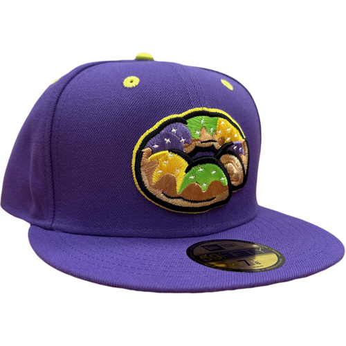 Biloxi King Cakes 59FIFTY Fitted Cap (All Purple)