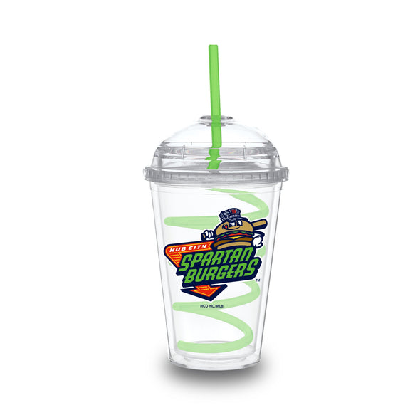 HC Spartanburgers 12z Tumbler w/ Swirly Straw