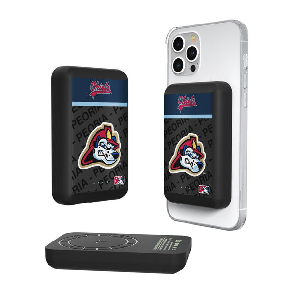 Peoria Chiefs Endzone Plus Wireless Mag Power Bank