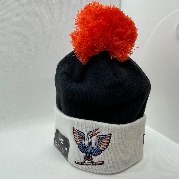 Delmarva Shorebirds Marvel's Defenders of the Diamond New Era Pom Pom Knit Beanie