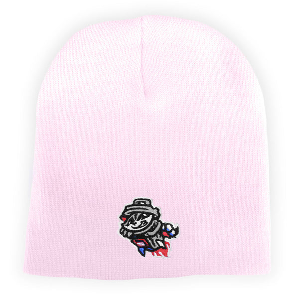 Knit Beanie Pink Primary