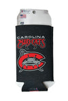 Carolina Mudcats Tall Boy Black Koozie