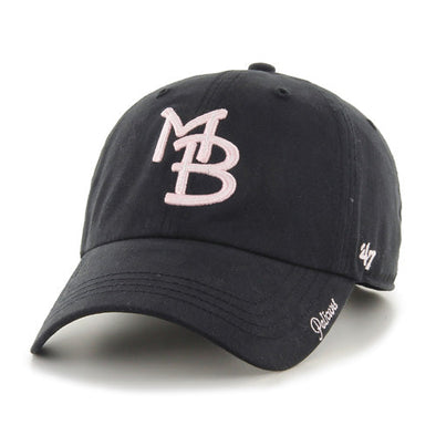 Myrtle Beach Pelicans 47 Brand Ladies Black Miata Adjustable Cap