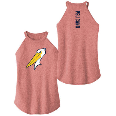 Myrtle Beach Pelicans 108 Stitches Ladies Blush Alt RazorBack Tank