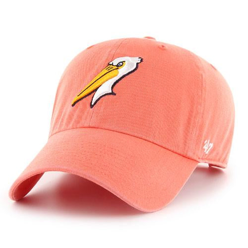 Myrtle Beach Pelicans 47 Brand Ladies Grapefruit Alt Clean Up Cap