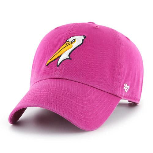 Myrtle Beach Pelicans 47 Brand Orchid Alt Clean Up Cap