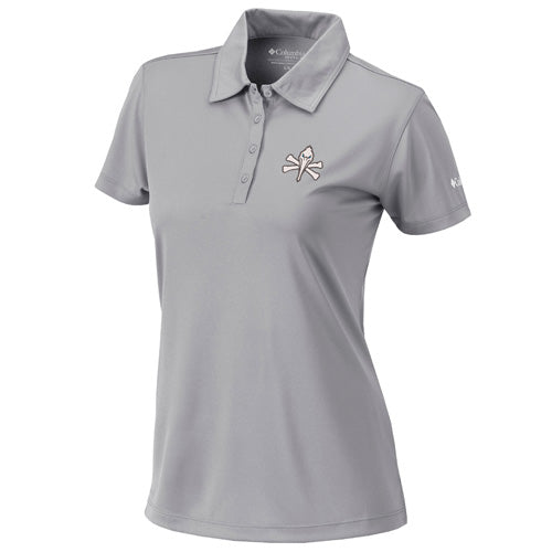 Myrtle Beach Pelicans Columbia Sportswear Ladies Gray Pirate Omni Wick Birdie Polo