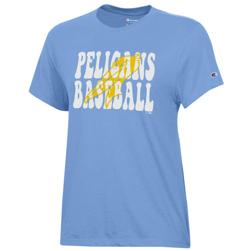 Myrtle Beach Pelicans Champion Ladies Light Blue Short Sleeve Core Tee