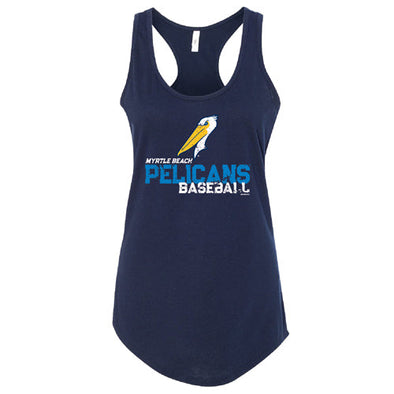 Myrtle Beach Pelicans Bimm Ridder Ladies Midnight Navy Rotation Tank