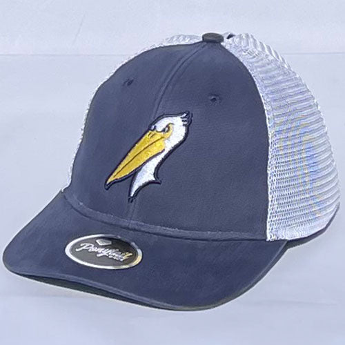 Myrtle Beach Pelicans Outdoor Cap Ladies Navy Ponytail Mesh Back Adjustable Cap