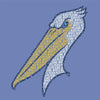Myrtle Beach Pelicans 108 Stitches Carolina Blue Spelled Out Tee