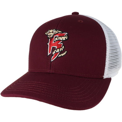 Timber Rattlers League Cardinal/White Mesh Mid-Pro Snapback Adjustable Hat