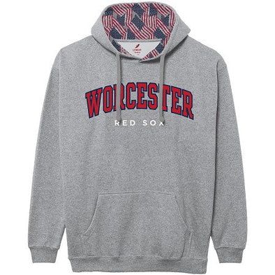 Worcester Red Sox Benchmark Colorblock Flag Hood