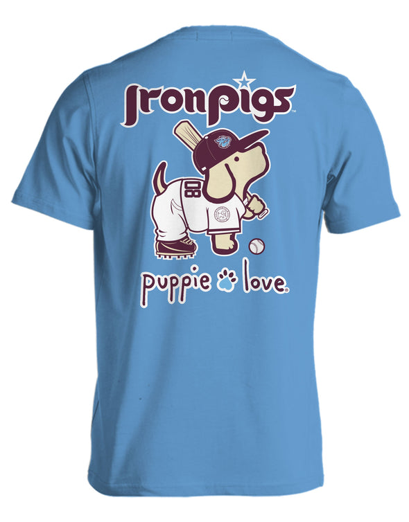 Lehigh Valley IronPigs Light Blue Puppie Love Tee