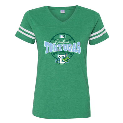 LADIES GREEN JERSEY TEE