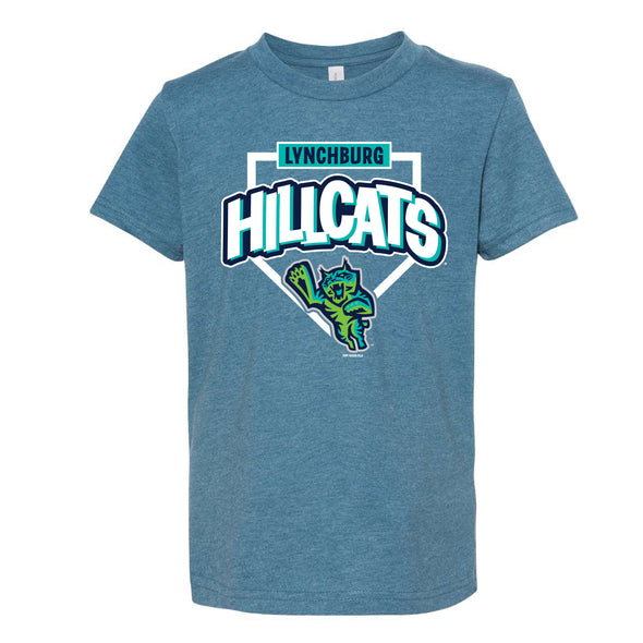 Lynchburg Hillcats Teal Youth Tee
