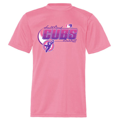 South Bend Cubs Girls Pink Performance Tee