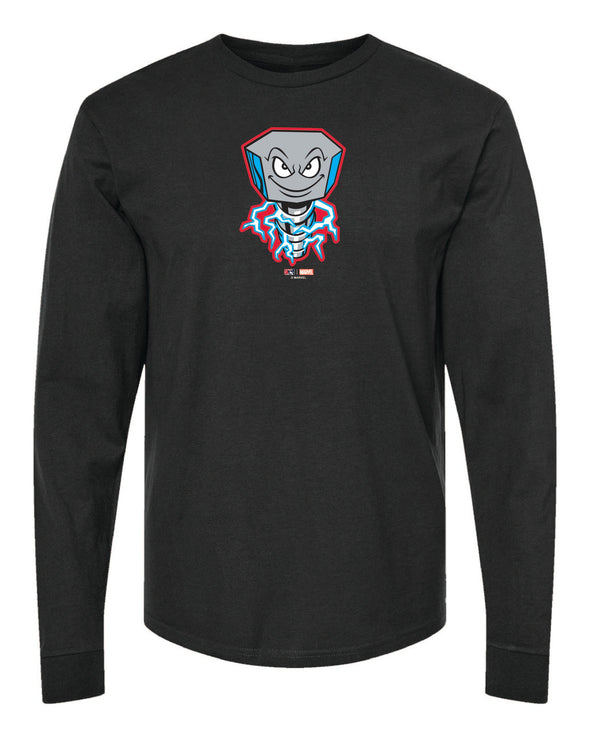 Lansing Lugnuts Marvel’s Defenders of the Diamond Adult Long-sleeve Primary Logo T-shirt