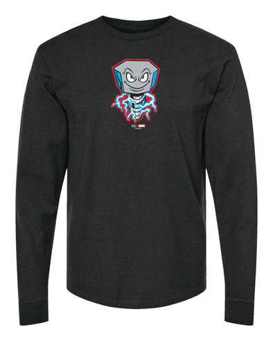 Lansing Lugnuts Marvel’s Defenders of the Diamond Adult Long-sleeve Primary Logo T-shirt