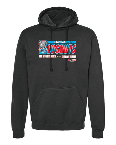 Lansing Lugnuts Youth Marvel Defenders of the Diamond Hoodie