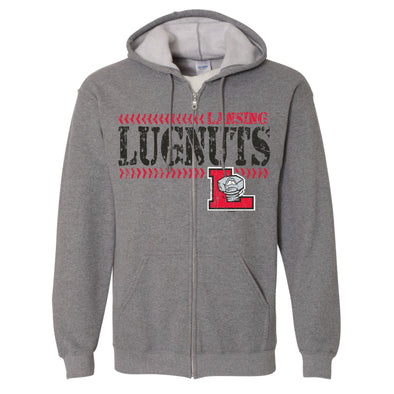 Lansing Lugnuts Full-Zip Hooded Sweatshirt