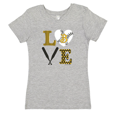 Bradenton Marauders Girls Love V-Neck Tee